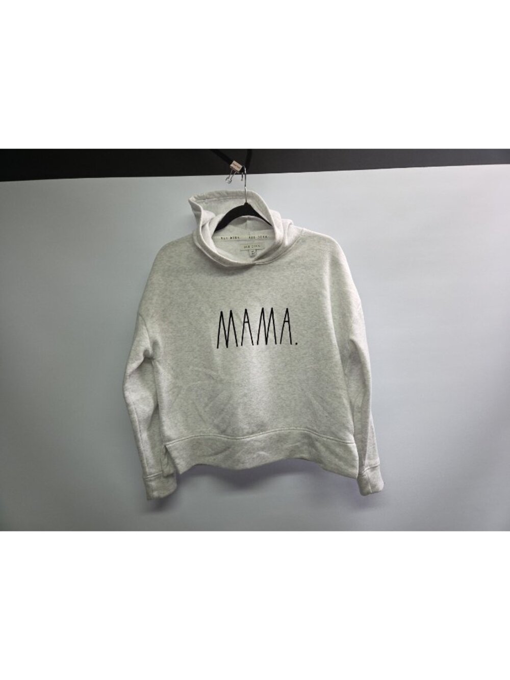 Rae Dunn Hoodie Sweatshirt Women's Size Small "Mama" Light Heather Grey Hoodie